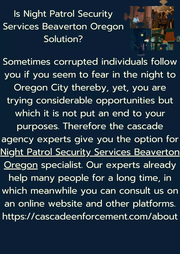 is night patrol security services beaverton