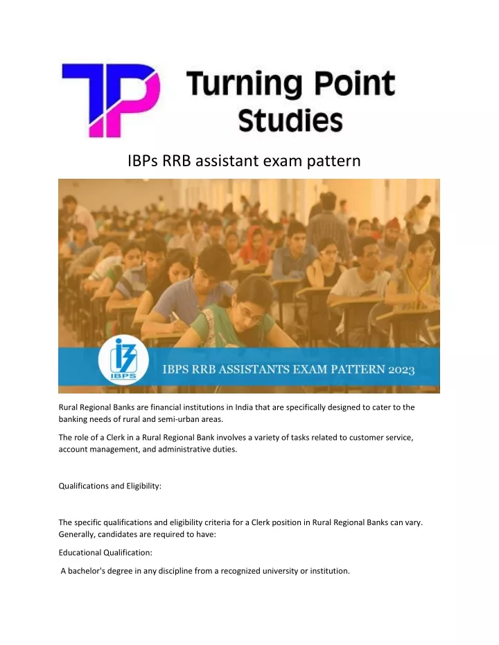 ibps rrb assistant exam pattern