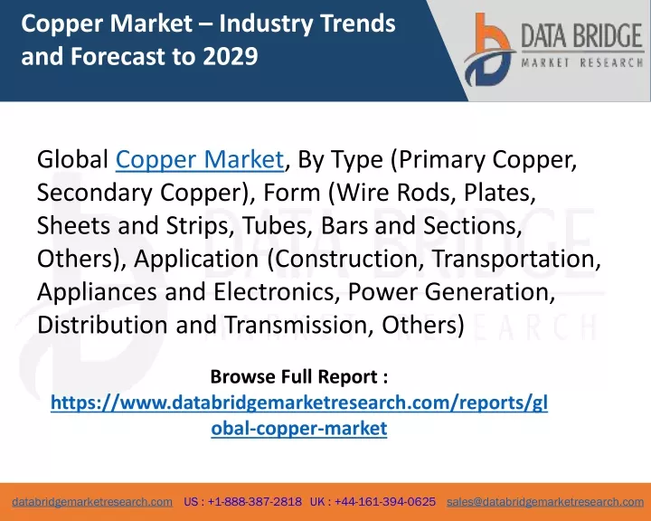 copper market industry trends and forecast to 2029