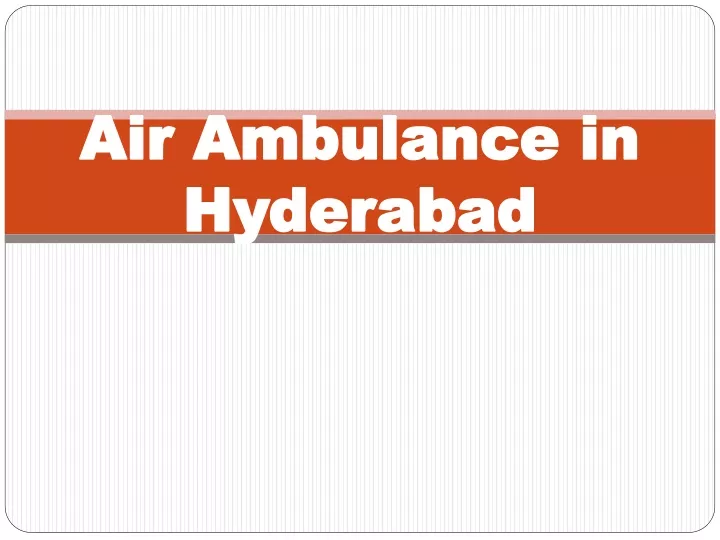 air ambulance in hyderabad