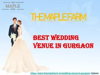 The Maple Farm: No.1 Farmhouse For Wedding In Gurgaon