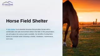 Field Shelter Haven: Protection for Outdoor Spaces