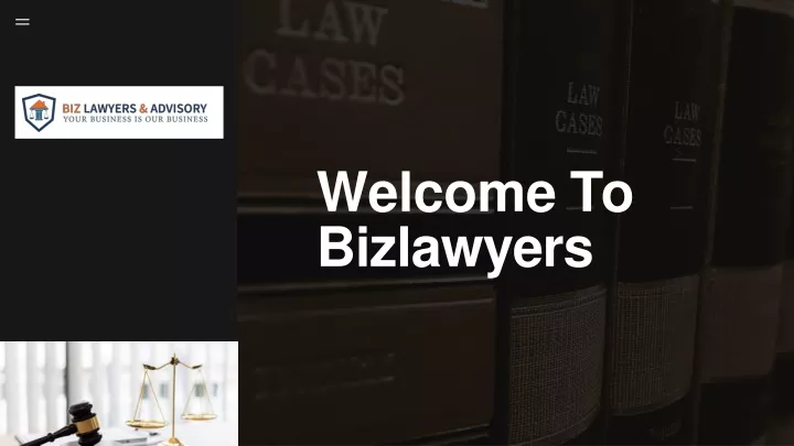 welcome to bizlawyers