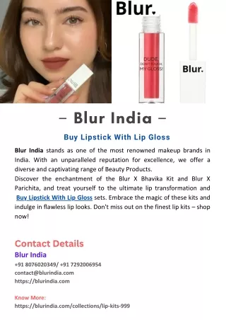 Buy Lipstick With Lip Gloss