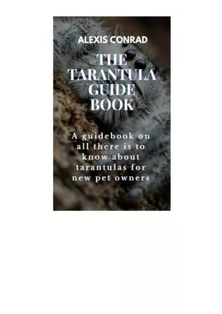 Download THE TARANTULA GUIDE BOOK: A guidebook on all there is to know about tarantulas for new pet owners unlimited