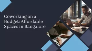 cheapest coworking space in bangalore