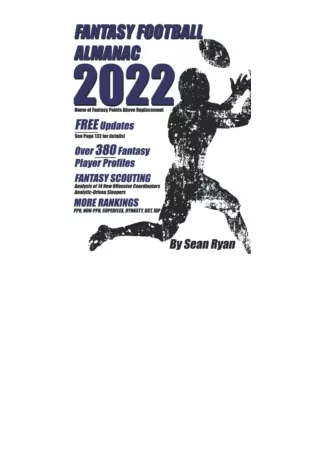 Kindle online PDF 2022 Fantasy Football Almanac for android