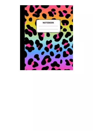 Download Composition Notebook: 90s Aesthetic Neon Rainbow Leopard Print: 90s Inspired Composition Notebook | Wide Blank