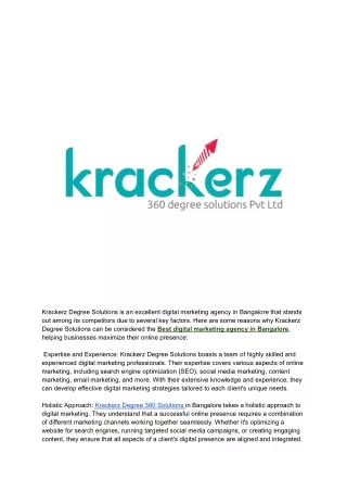 Krackerz 360 Degree Solutions
