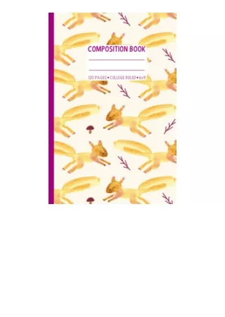 Ebook download Cute Notebook For School: Squirrel, 120 Pages: Aesthetic Boho Style full