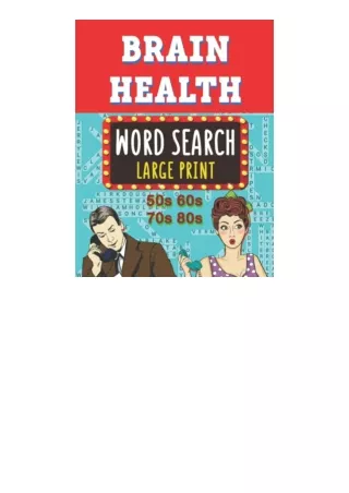 Kindle online PDF Brain Health Word Search For Seniors Large Print: 1400  Words | Challenging Wordfind Puzzles Book Feat
