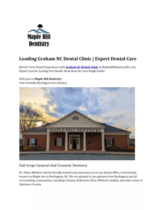 Graham NC Dental Clinic