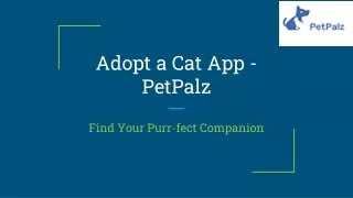 Adopt a Cat App - Pet Palz
