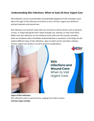 understanding skin infections when to seek