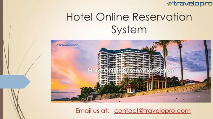 hotel online reservation system