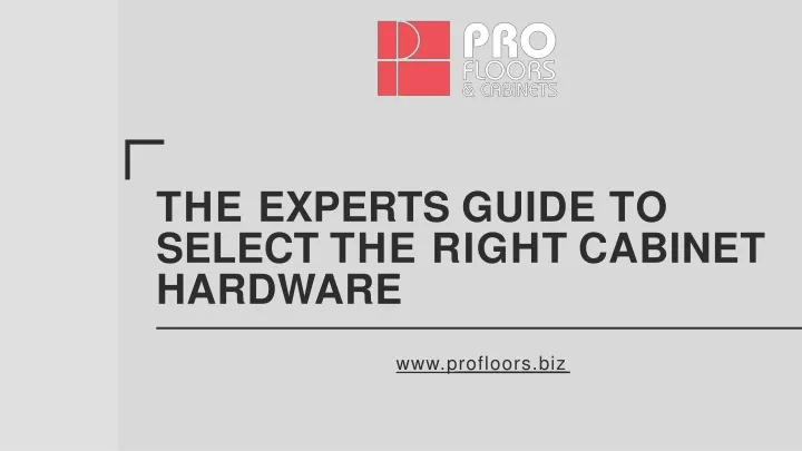 the experts guide to select the right cabinet