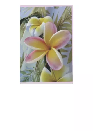 PDF read online Rainbow Plumeria Journal: Hawaiian Flower full