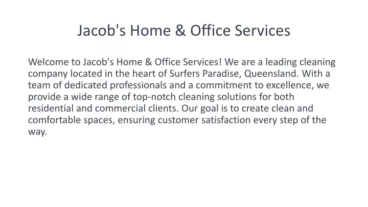 jacob s home office services