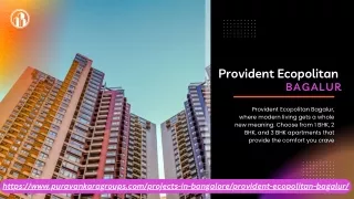 Provident Ecopolitan Bagalur Your Gateway to Modern Living
