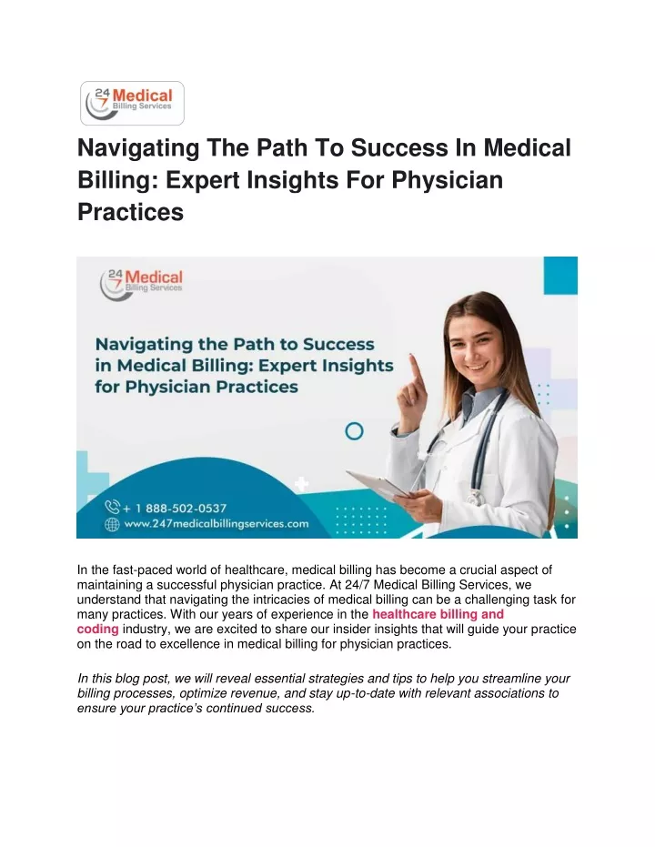 navigating the path to success in medical billing