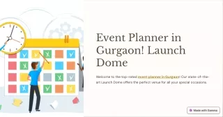 Unveiling the Essence of Event Excellence: Launch Dome in Gurgaon