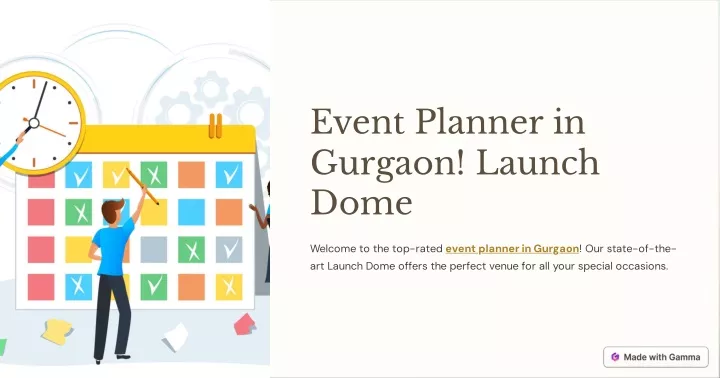 event planner in gurgaon launch dome
