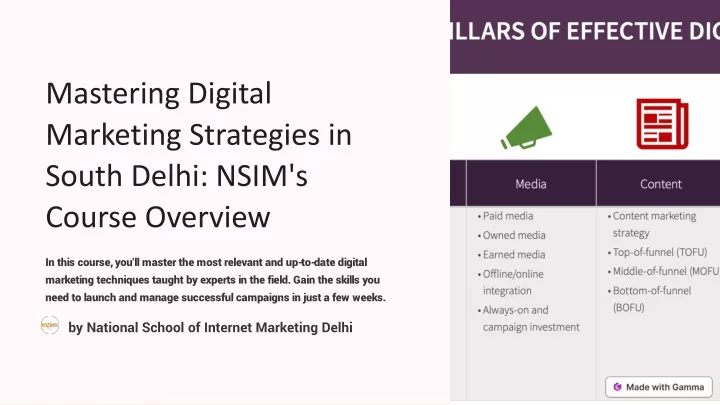 mastering digital marketing strategies in south