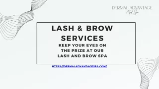 Lash & ﻿Brow Services presentation