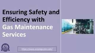 Ensuring Safety & Efficiency with Gas Maintenance Services