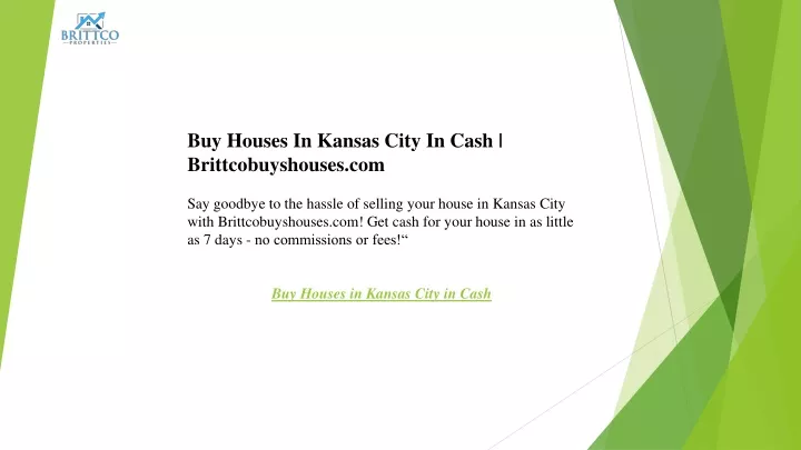 buy houses in kansas city in cash