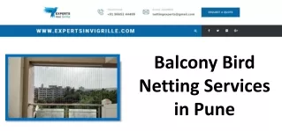 Balcony Bird Netting Services in Pune - Experts Invi Grille