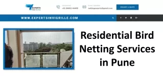 Residential Bird Netting Services in Pune - Experts Invi Grille