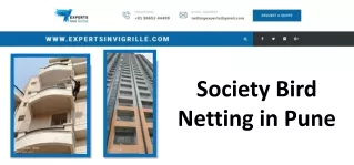 Society Bird Netting in Pune - Experts Invi Grille