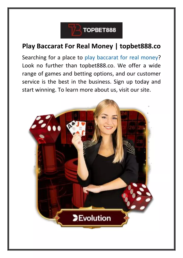 play baccarat for real money topbet888 co