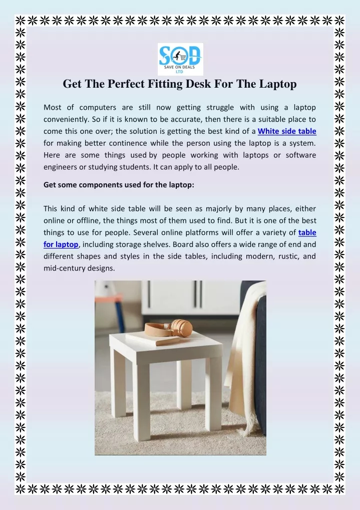 get the perfect fitting desk for the laptop most