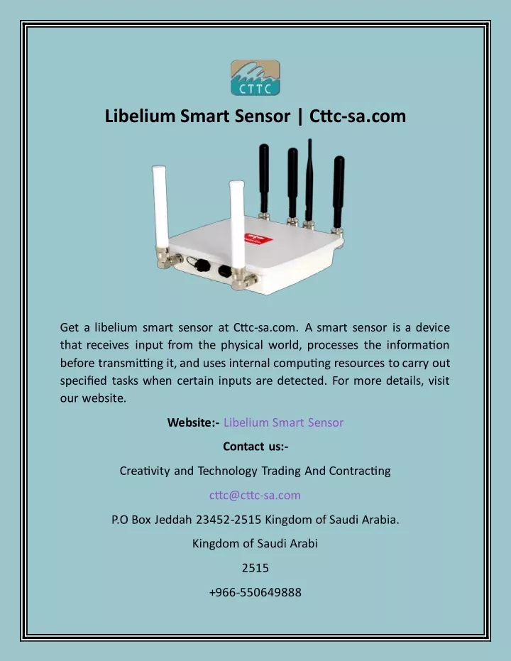 libelium smart sensor cttc sa com