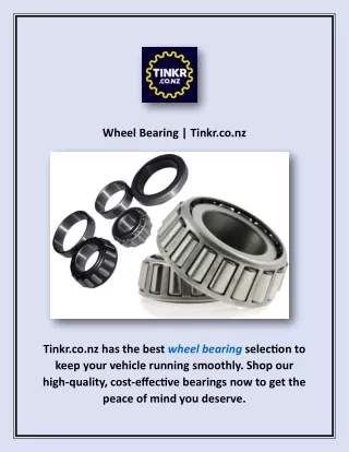 wheel bearing tinkr co nz