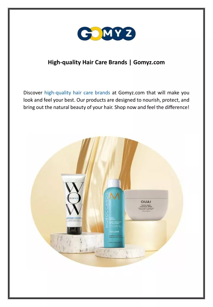 high quality hair care brands gomyz com