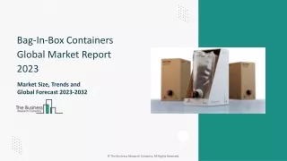 Bag-In-Box Containers Global Market Report 2023