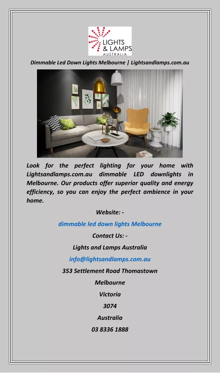 dimmable led down lights melbourne lightsandlamps