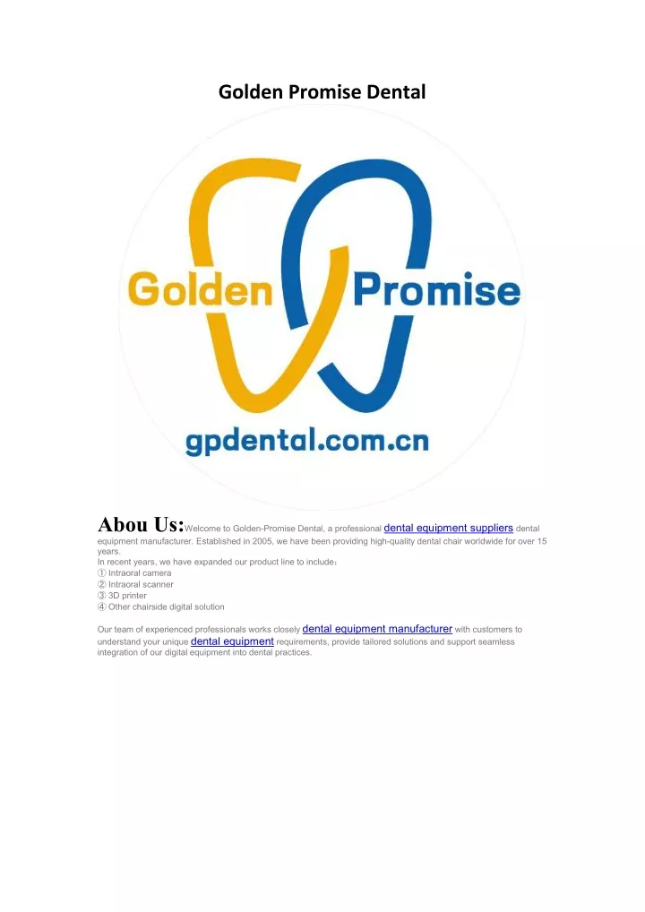 golden promise dental