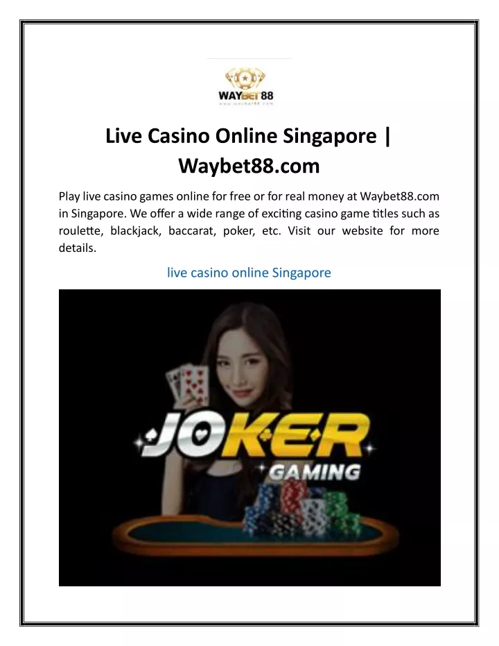 live casino online singapore waybet88 com