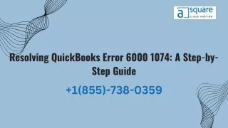 Fixing QuickBooks Error 6000 1074 A Step-by-Step Guide