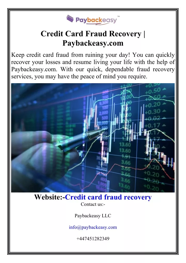 credit card fraud recovery paybackeasy com