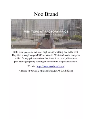 Noo Brand