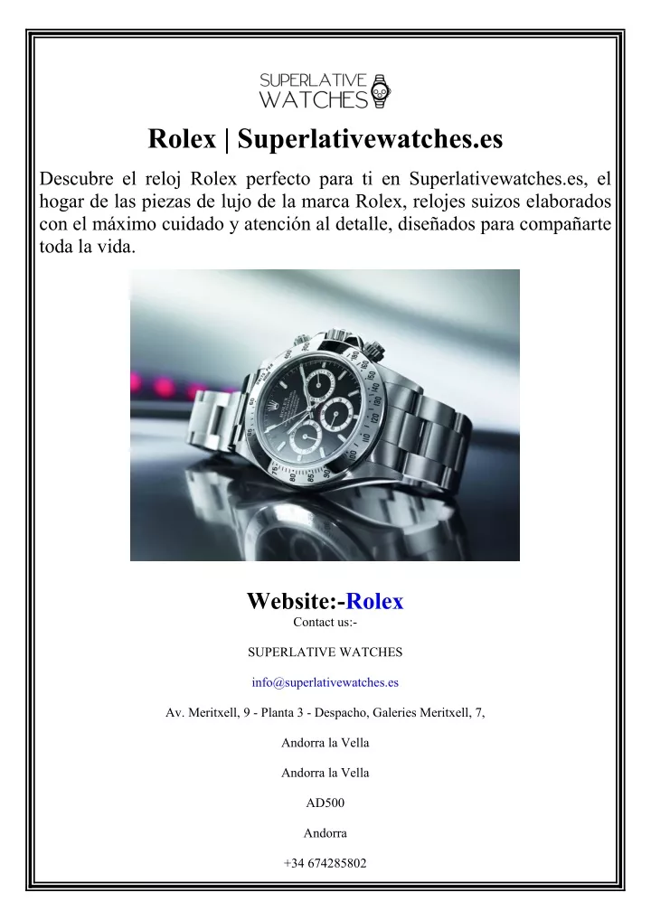 rolex superlativewatches es