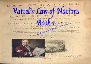 [PDF READ ONLINE] Vattel's Law of Nations Book 4 (Of the Restoration of Peace: a