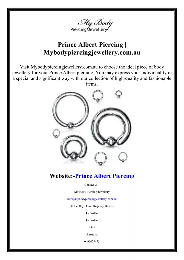 prince albert piercing mybodypiercingjewellery