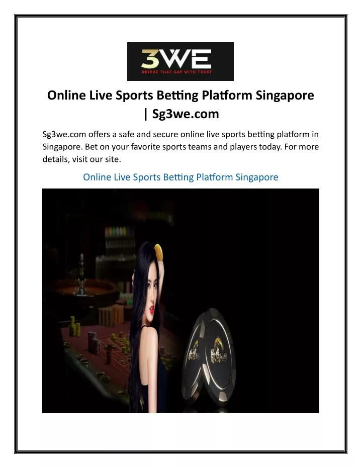 online live sports betting platform singapore