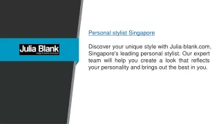 Personal stylist Singapore  Julia-blank.com